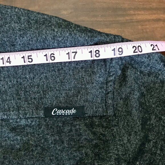 Cascade Armory LoLo Racks Limit Ed. Brushed Flannel Grey Men's Button-Up Size XL - Picture 14 of 14